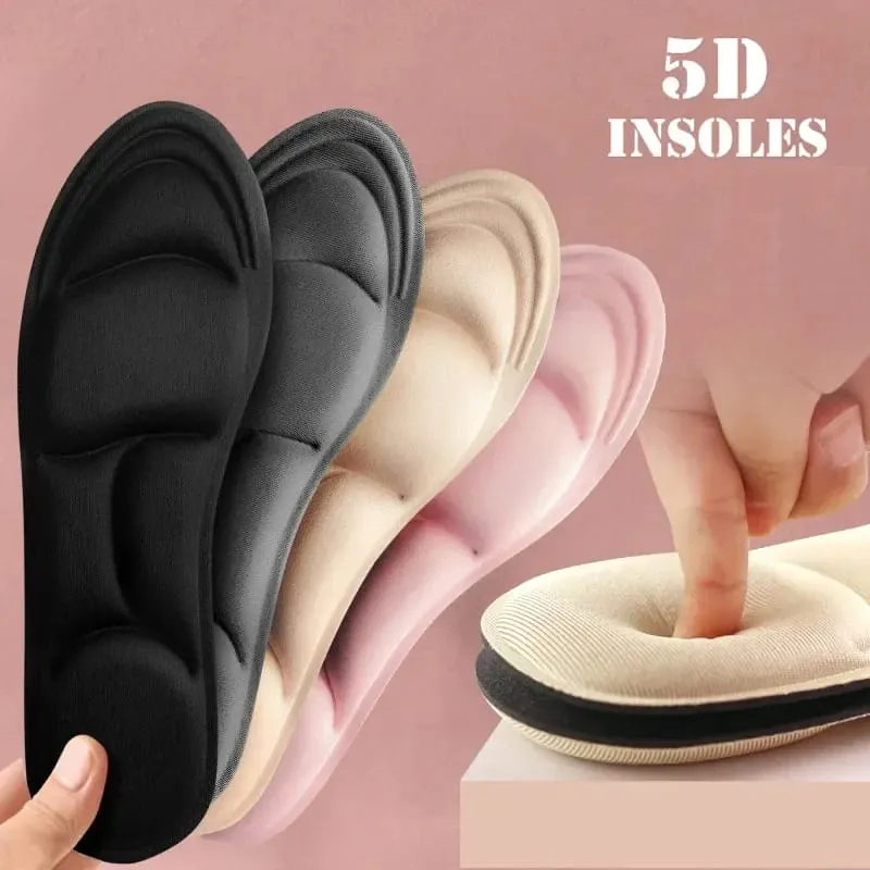 5D Unisex Breathable feet Care Orthopedic Insoles Pair