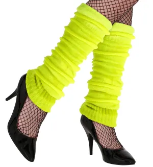 80's Leg Warmers Neon Yellow