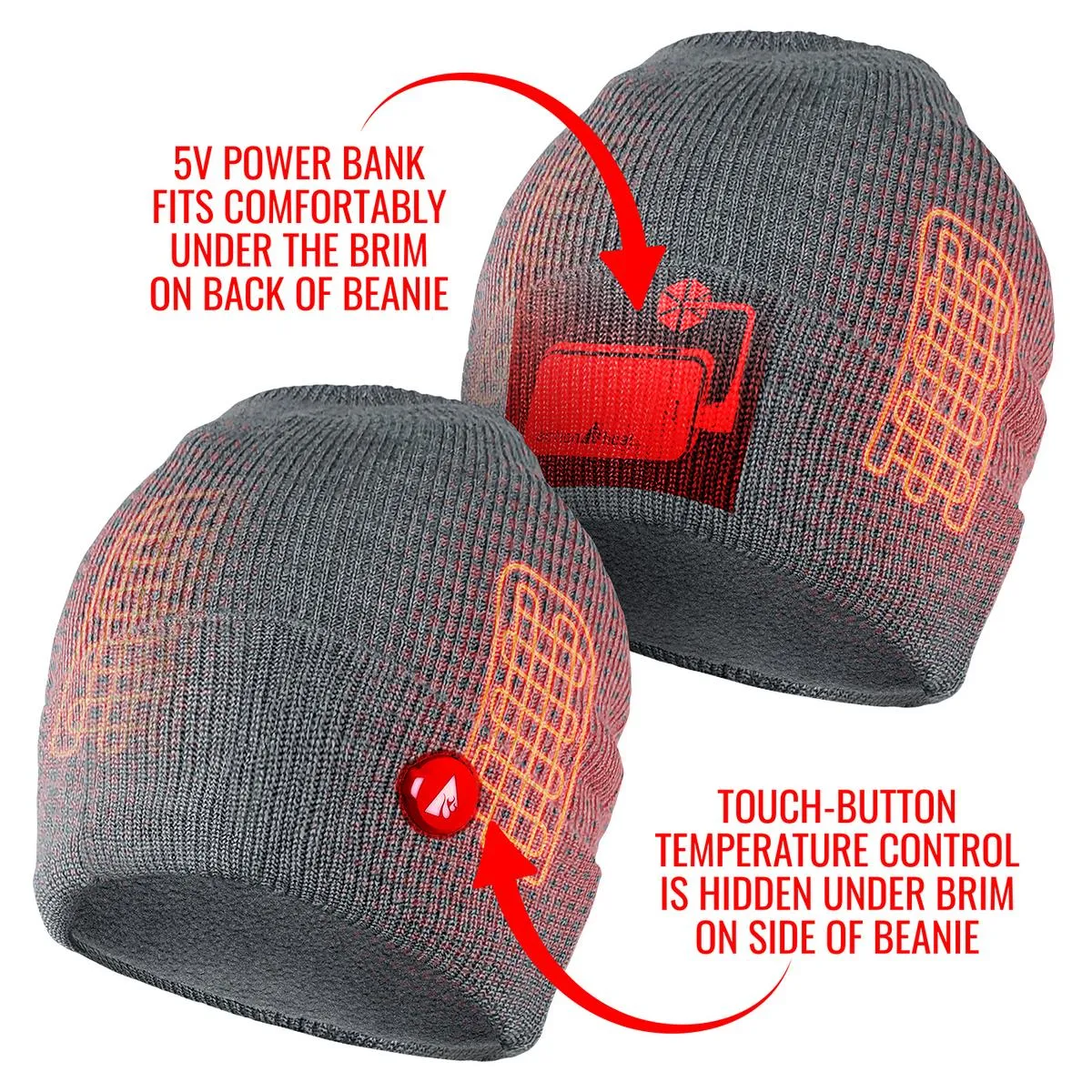 ActionHeat 5V Battery Heated Knit Hat