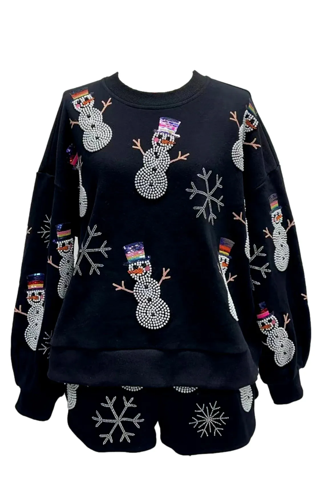 Black Pearl Snowmen Sweatshirt