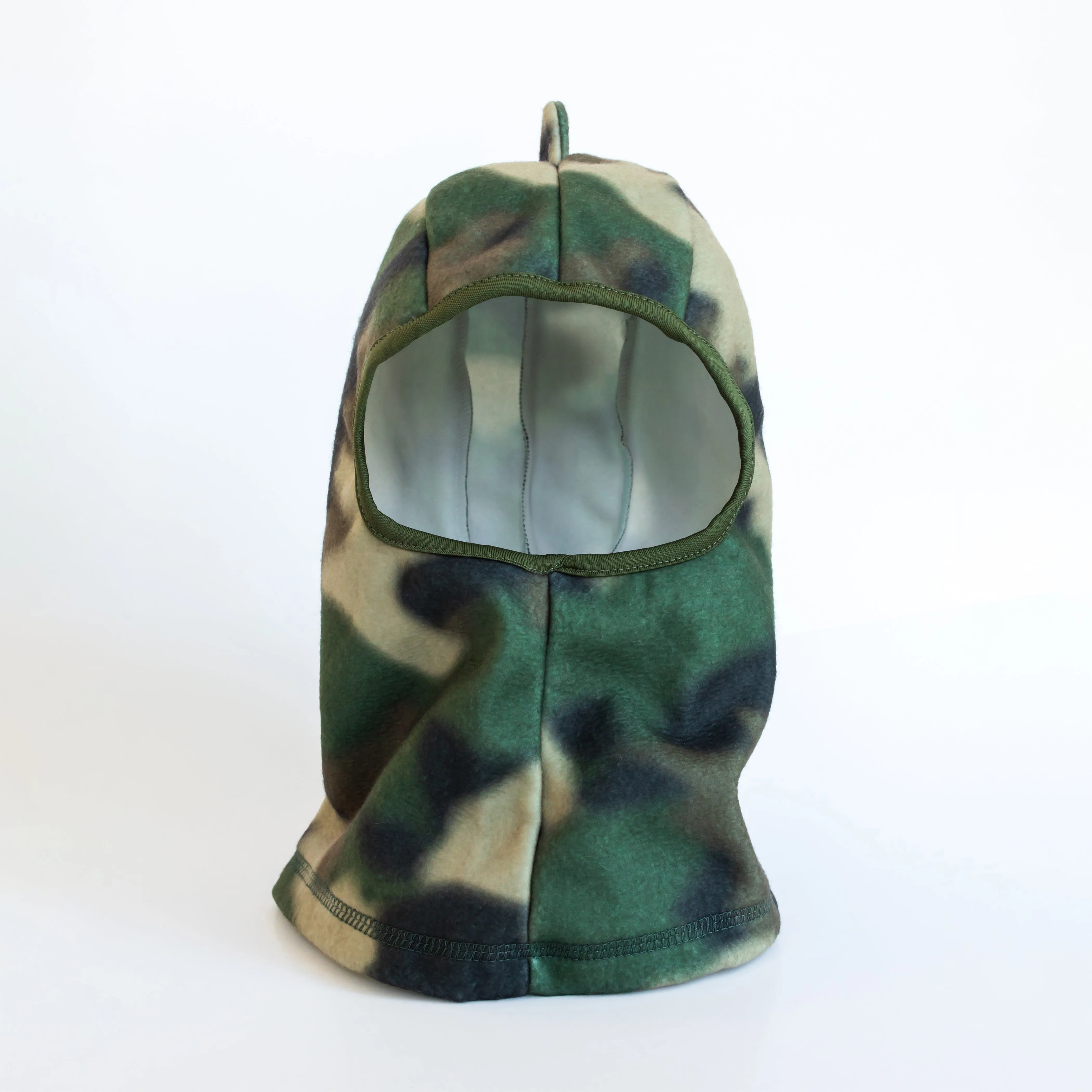 Boy's Watercolor Camo Dino Spike Fleece Balaclava