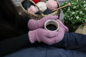 Fair Trade Ethical Adult Fingerless Gloves - Plain Colours