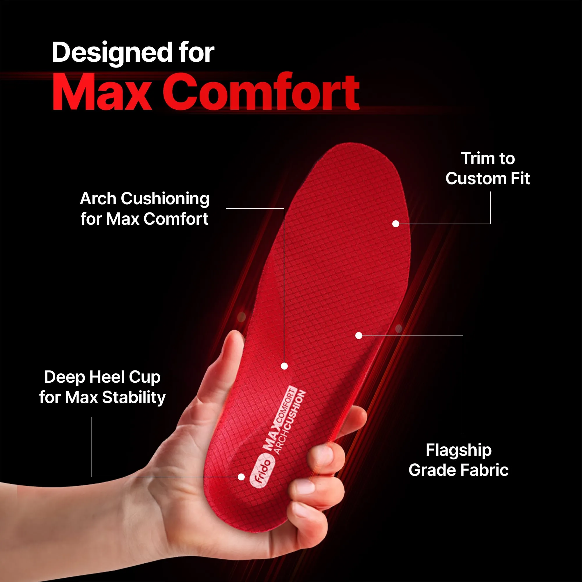 Frido Max Comfort Arch Cushion Insoles