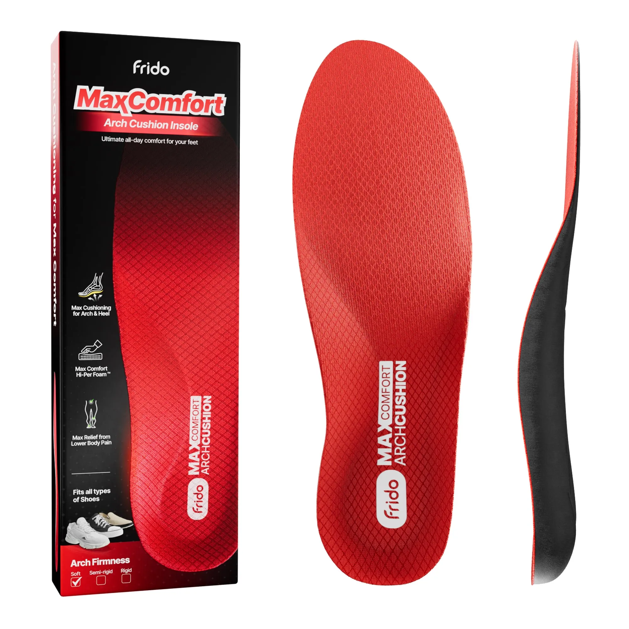 Frido Max Comfort Arch Cushion Insoles