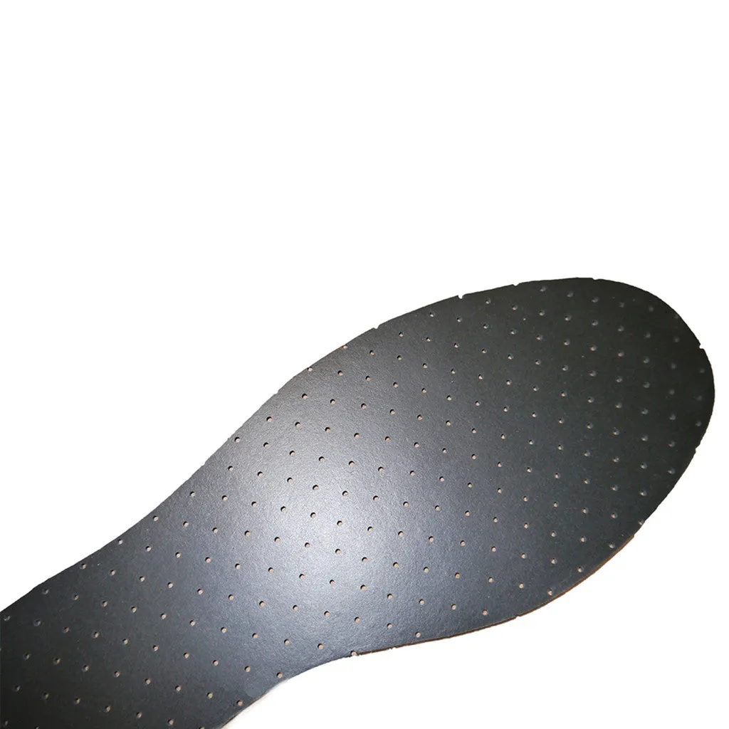 Handcrafted Thin Brown Oily Leather Insoles