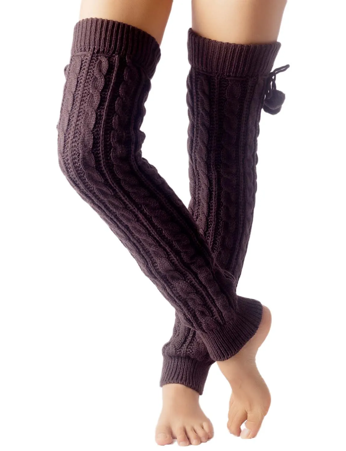 iB-iP Women's Leg Warmer Ballet Dancers Aerobics Cute Knee High Thermal Costume