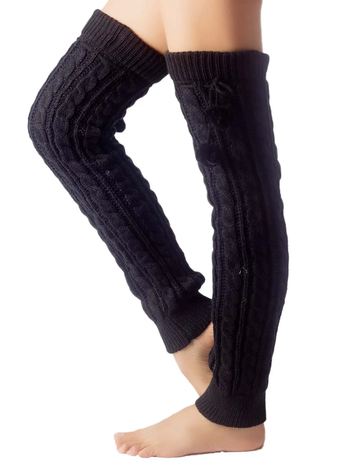 iB-iP Women's Leg Warmer Ballet Dancers Aerobics Cute Knee High Thermal Costume