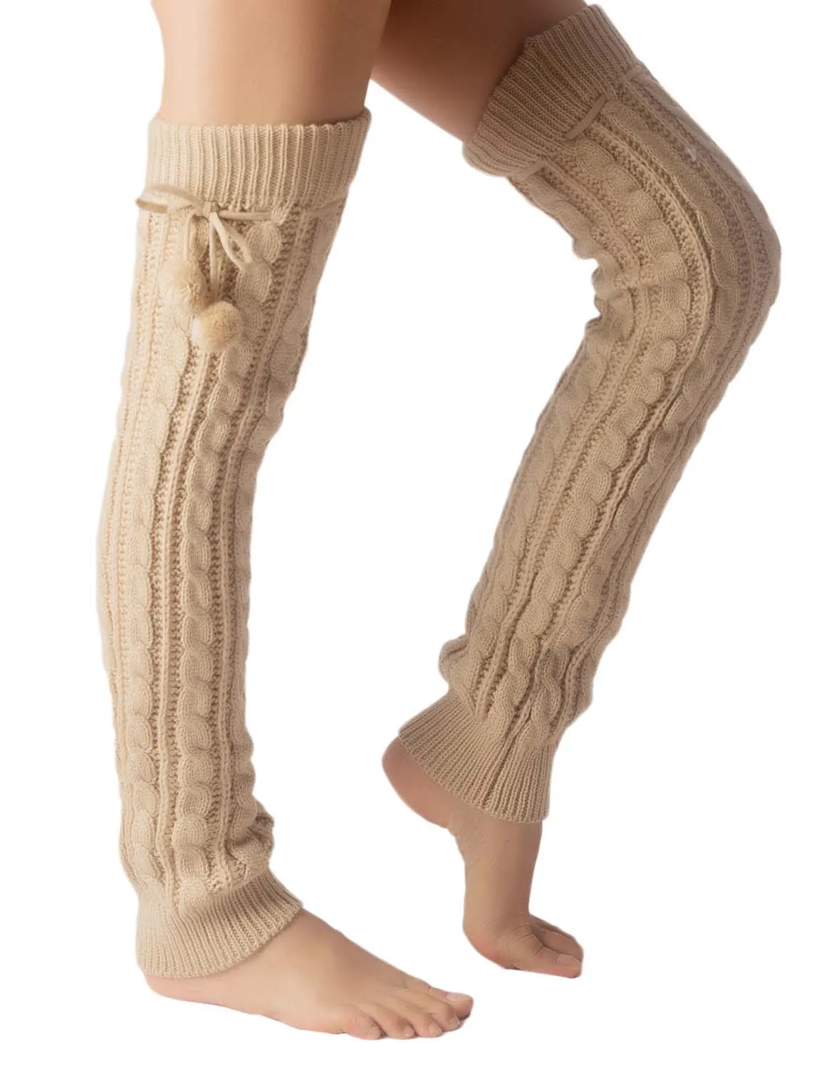 iB-iP Women's Leg Warmer Ballet Dancers Aerobics Cute Knee High Thermal Costume