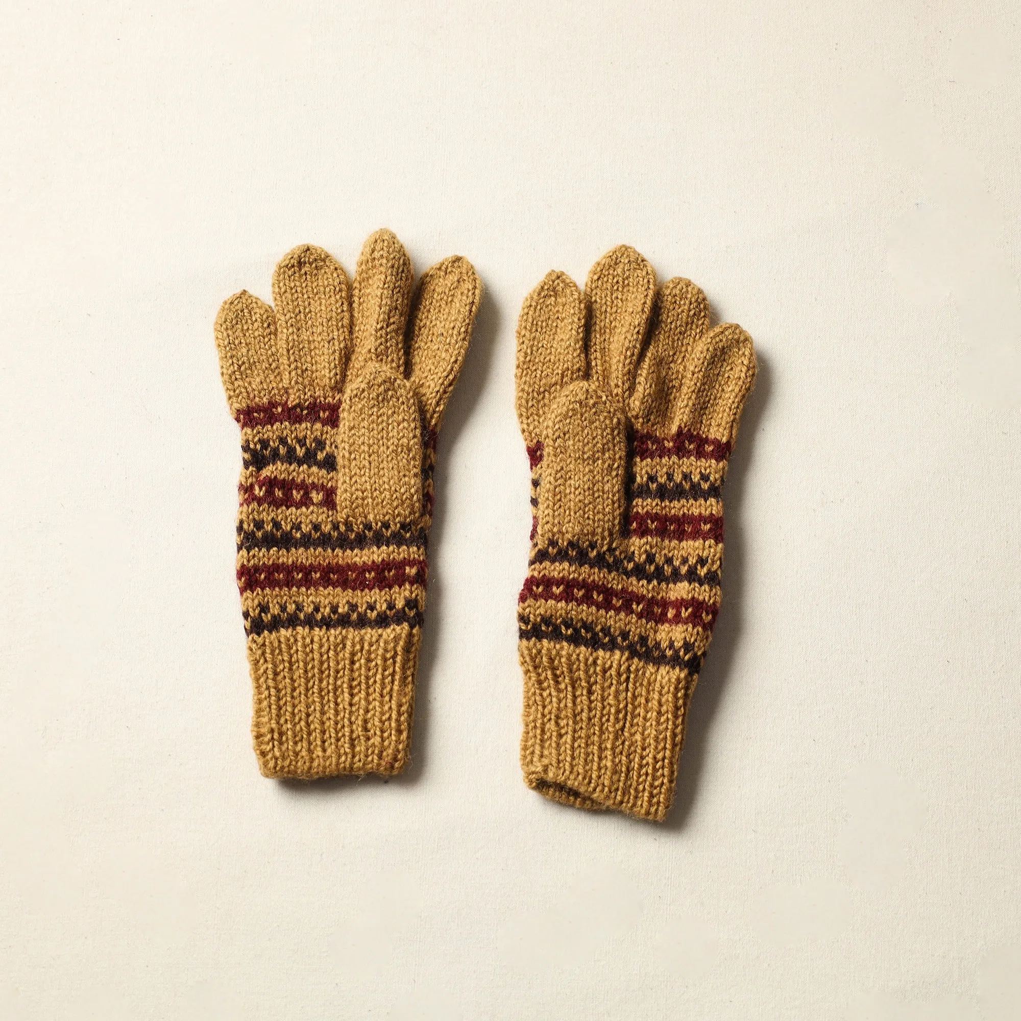 Kumaun Hand Knitted Woolen Gloves (Adult) 25