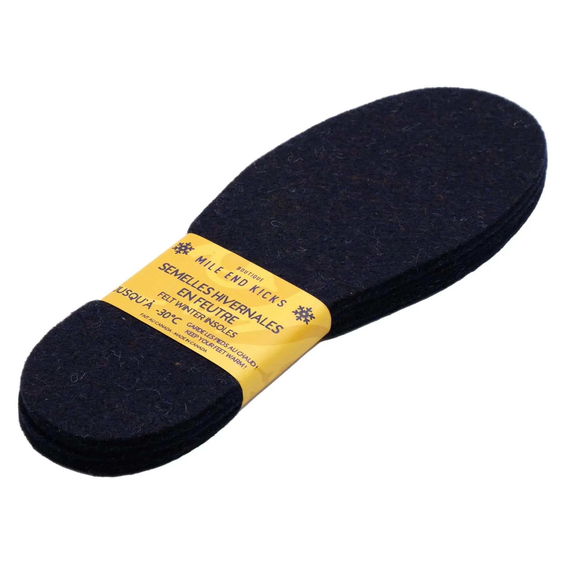 MEK Felt Wool Insoles | Blue