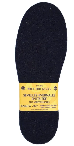 MEK Felt Wool Insoles | Blue