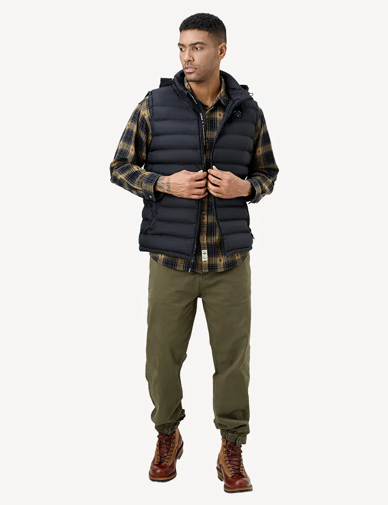 Men's Heated Vest with Retractable Heating Hood