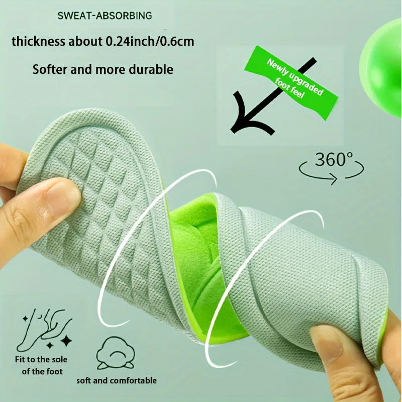 Mens Sports Insoles with Deodorizing and Massage Technology