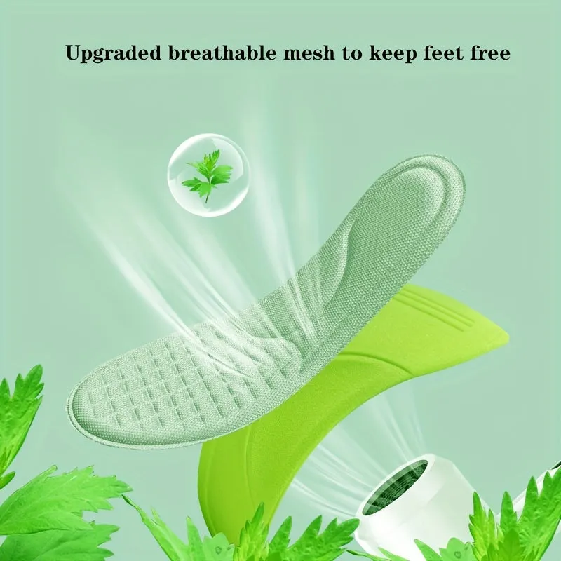 Mens Sports Insoles with Deodorizing and Massage Technology