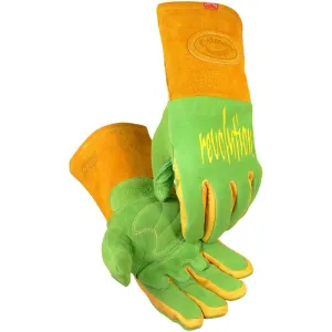 PIP Caiman 1816 Deerskin FR Foam Fleece Lined MIG/Stick Welding Gloves, 1 Pair