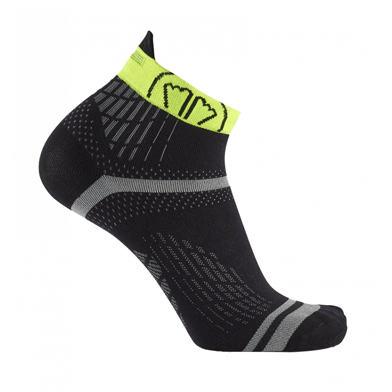 RUN FEEL RUNNING SOCKS BLACK - YELLOW