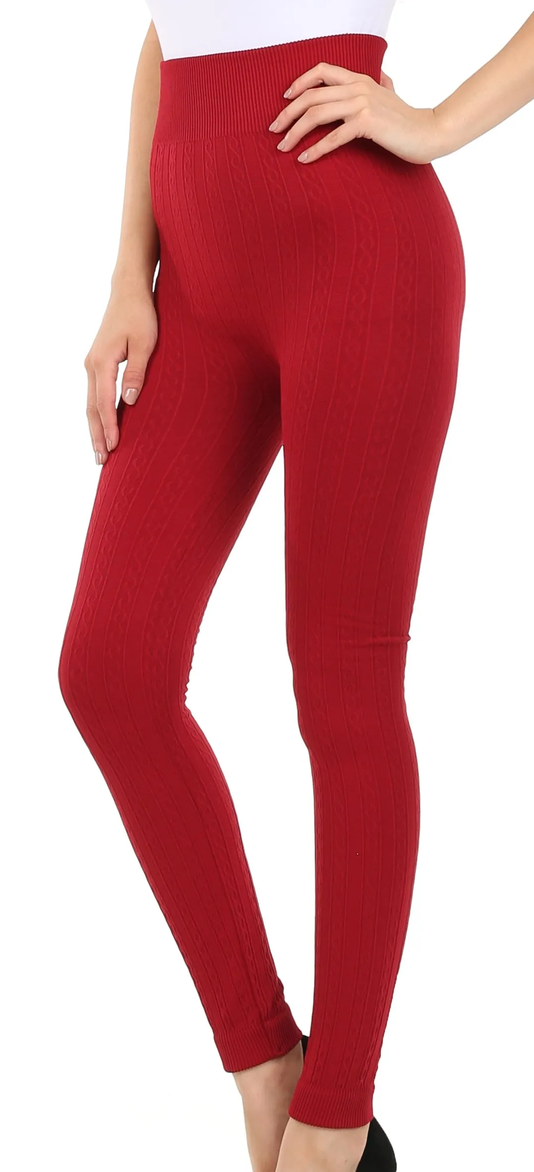 Sakkas Warm Soft Fleece Lined High Waist Leggings