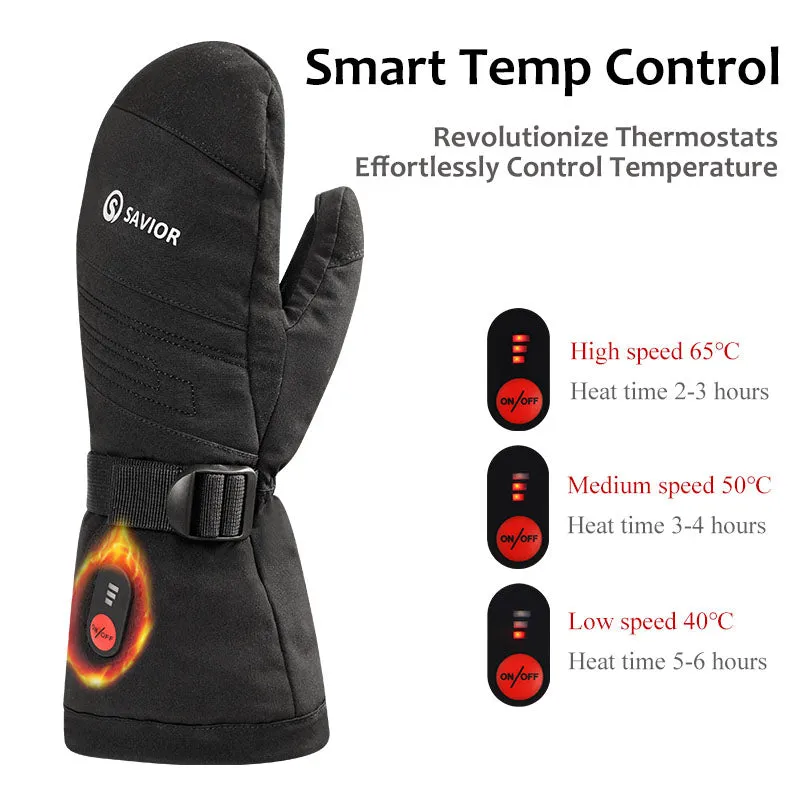 Savior Heated Mittens For Ski