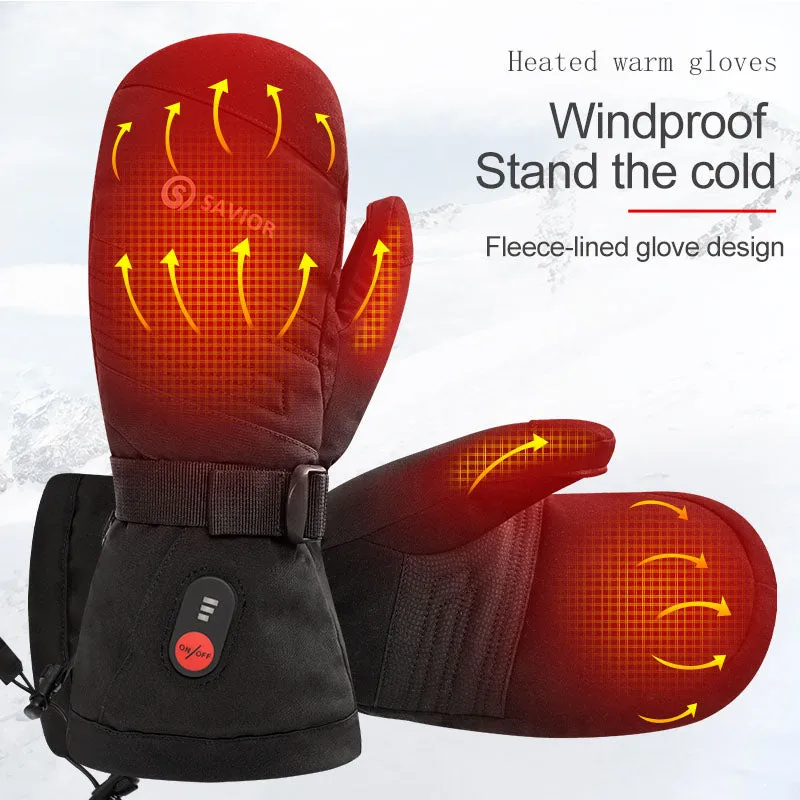 Savior Heated Mittens For Ski