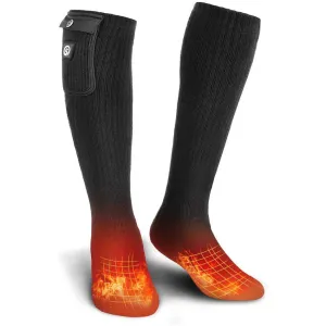 Savior Heated Socks | 7.4V Battery Unisex Foot Warmer Heated Ski Socks Black