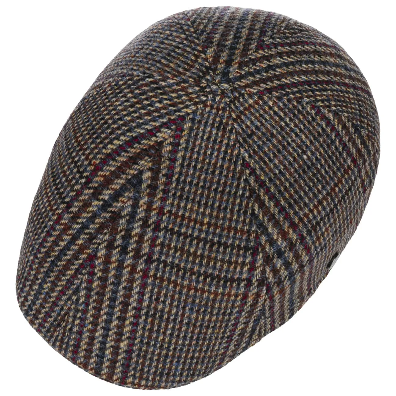 Spickard Wool Glencheck 6-Quarter Cap by Lierys