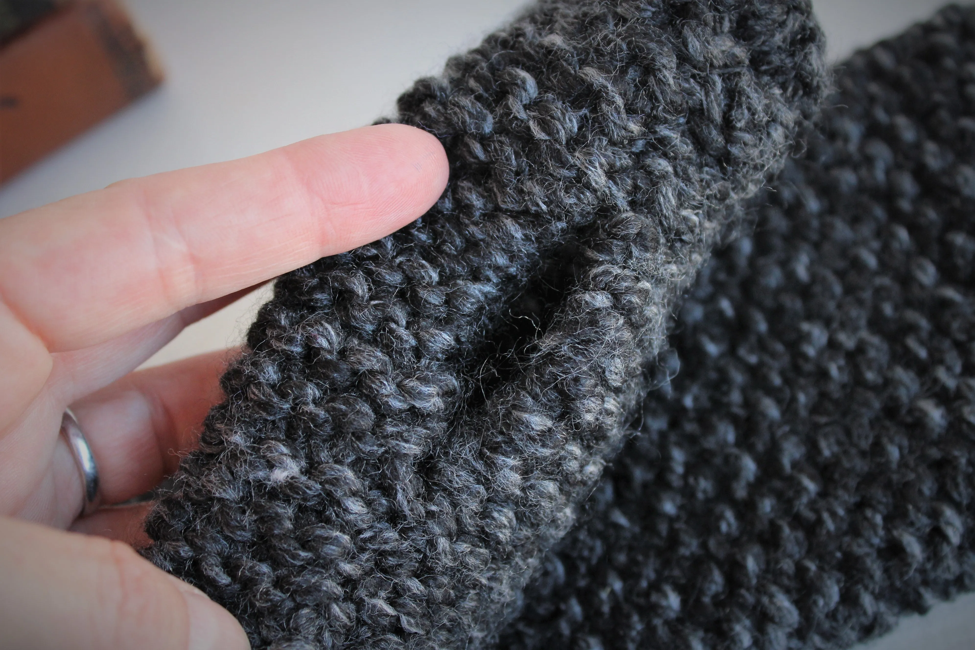 The "Evening Storm" Handknit Fingerless Gloves