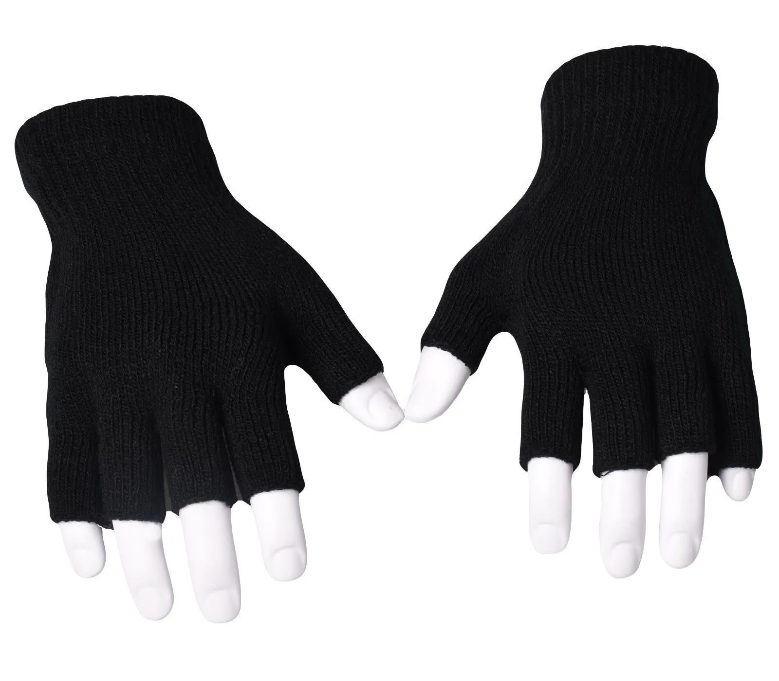 Unisex Fingerless Gloves With Rubber Grip