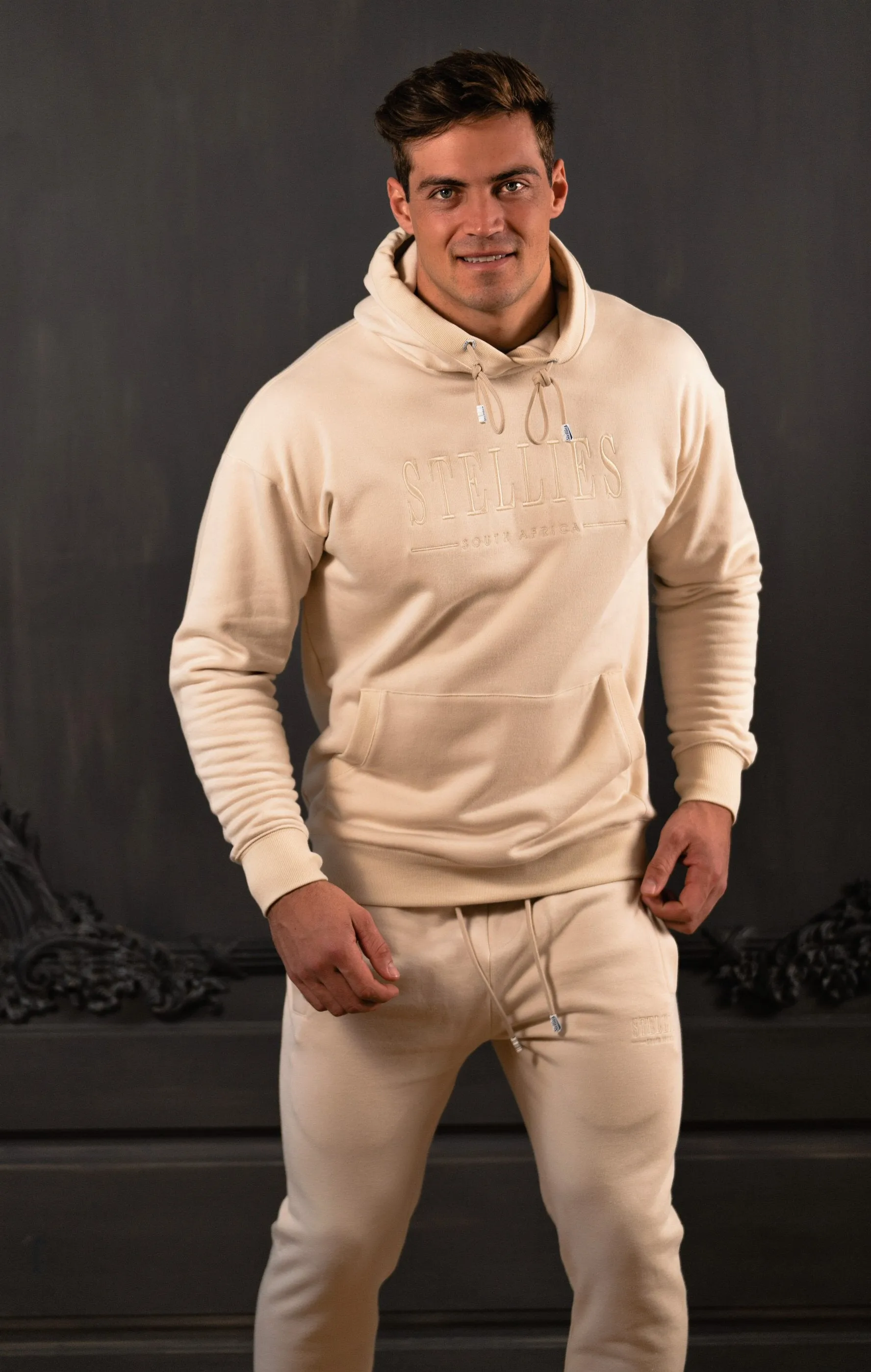 Unisex Fleece Hoodie in Crème