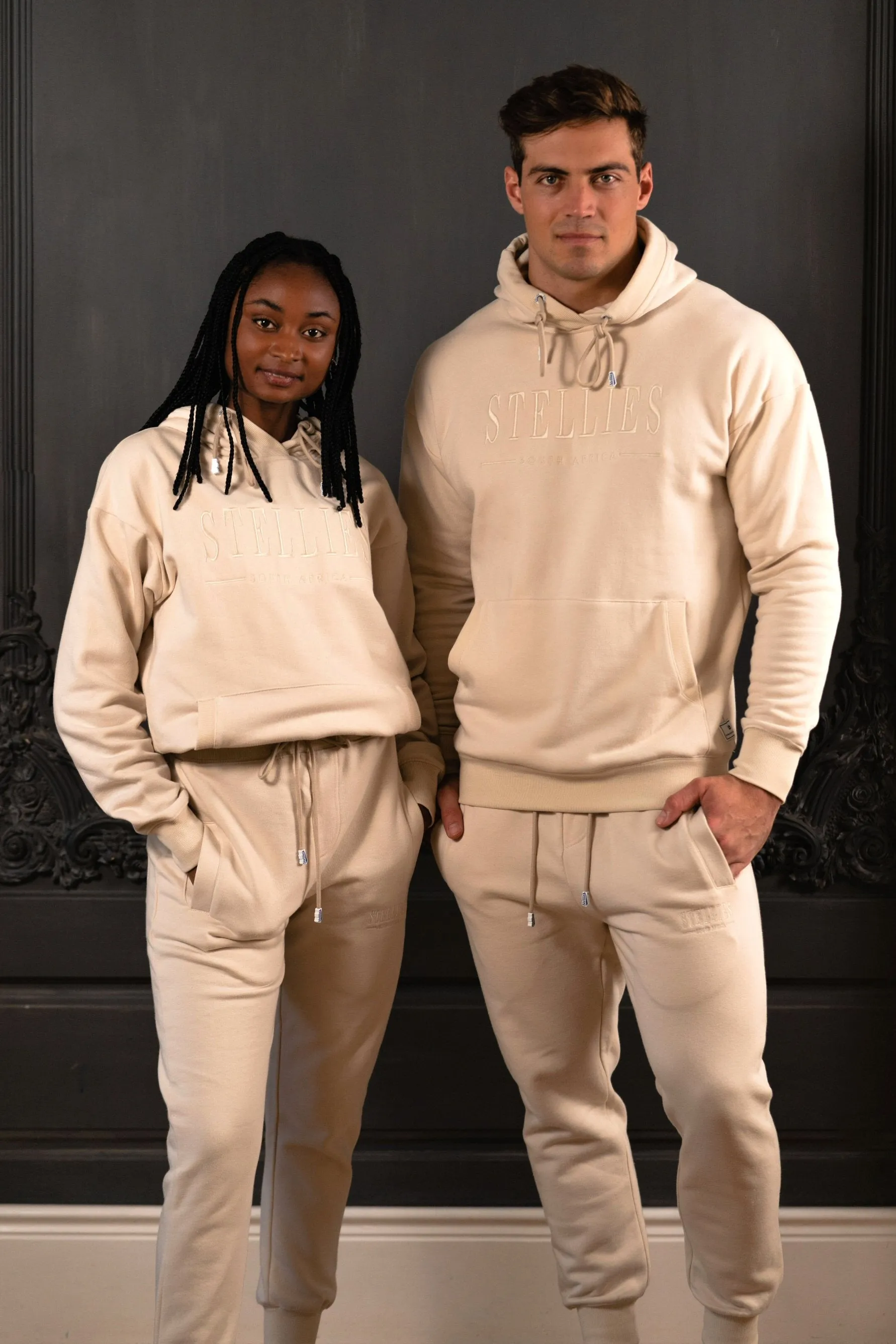 Unisex Fleece Hoodie in Crème