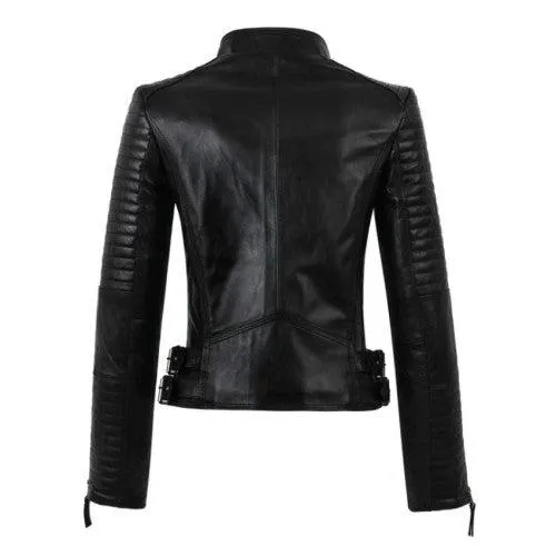 Women faux Leather jacket L1