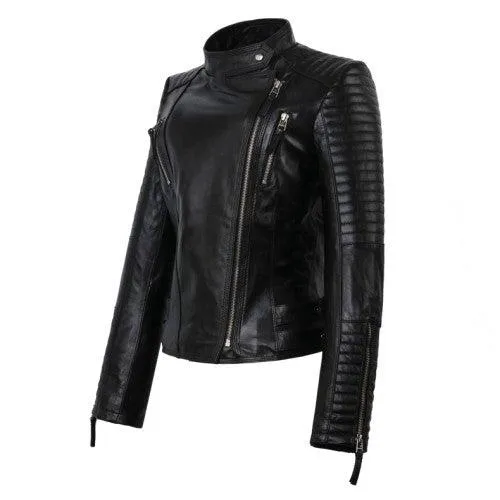 Women faux Leather jacket L1