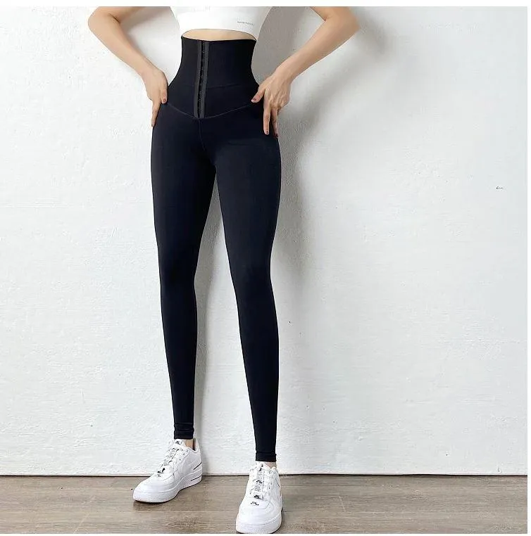 Women High Waist Push Up Compression Gym Workout Leggings