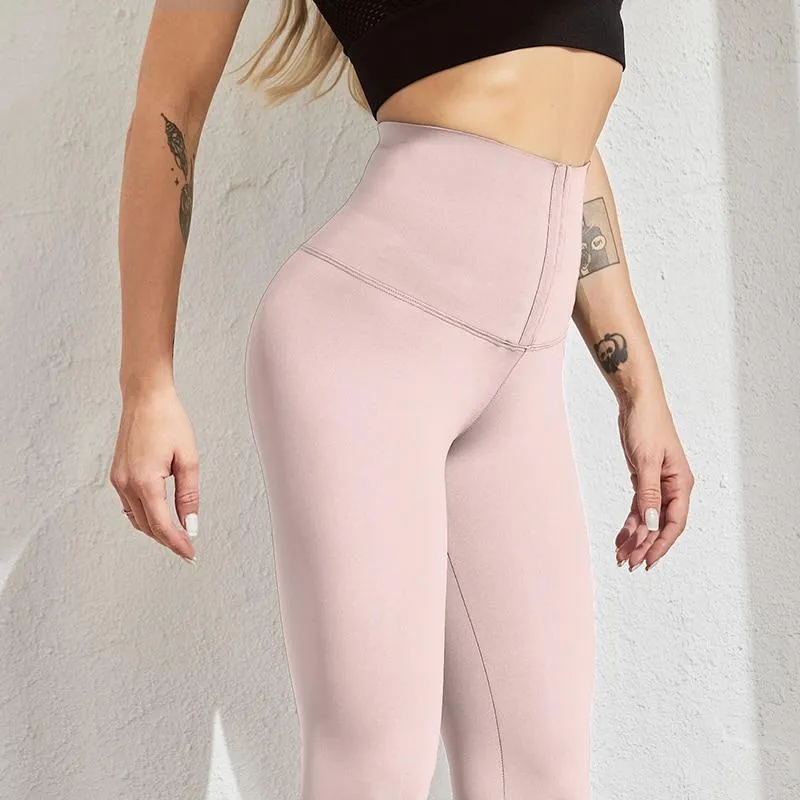 Women High Waist Push Up Compression Gym Workout Leggings