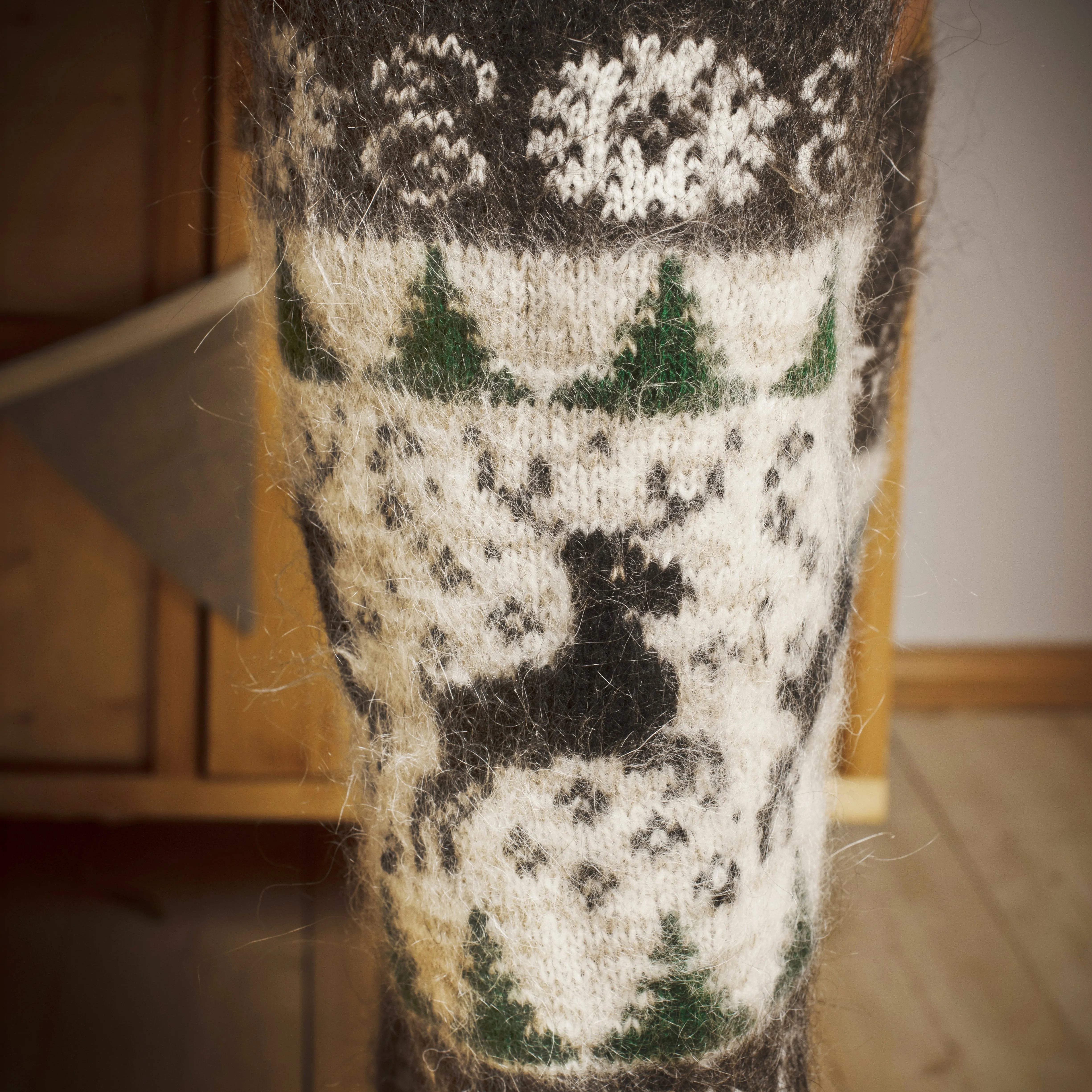 Women's Frosty Fawn Goat Wool Leg Warmers