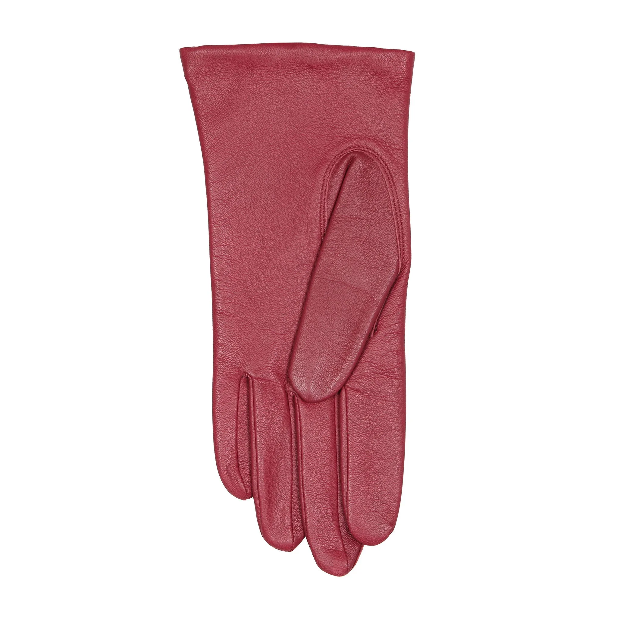 Women's Three-Point Lined Leather Gloves