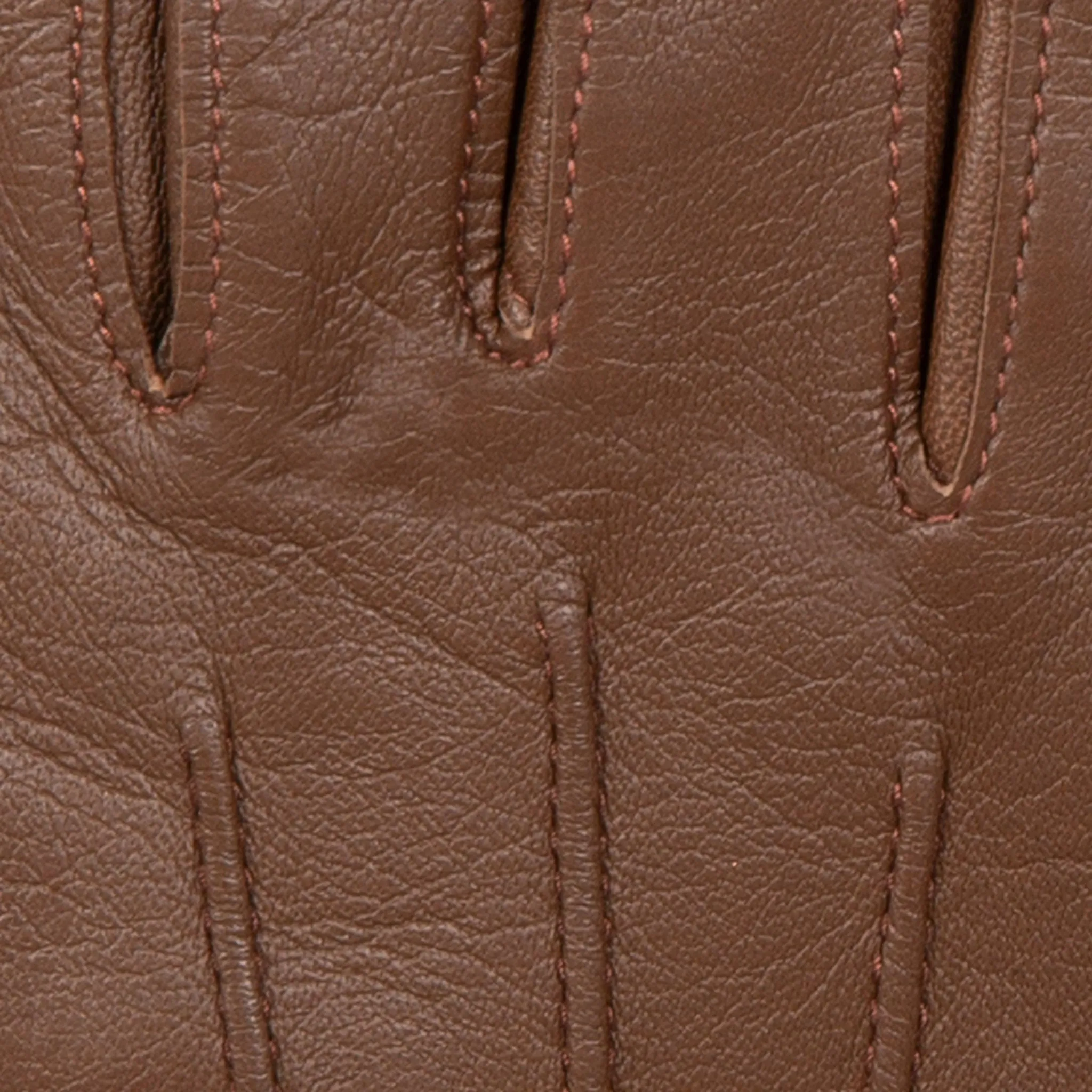 Women's Three-Point Lined Leather Gloves