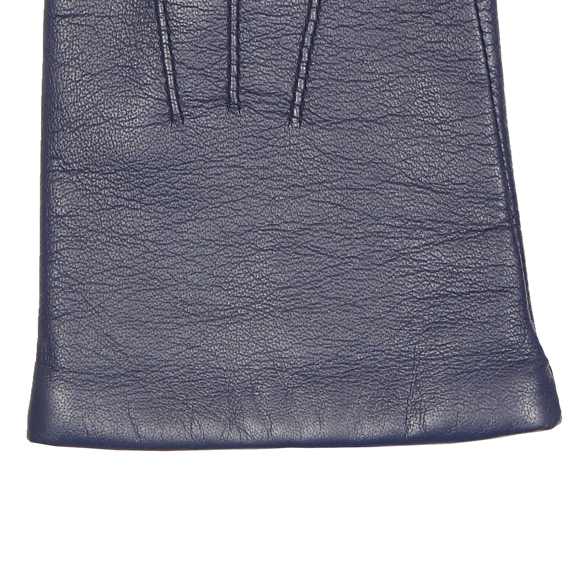 Women's Three-Point Lined Leather Gloves