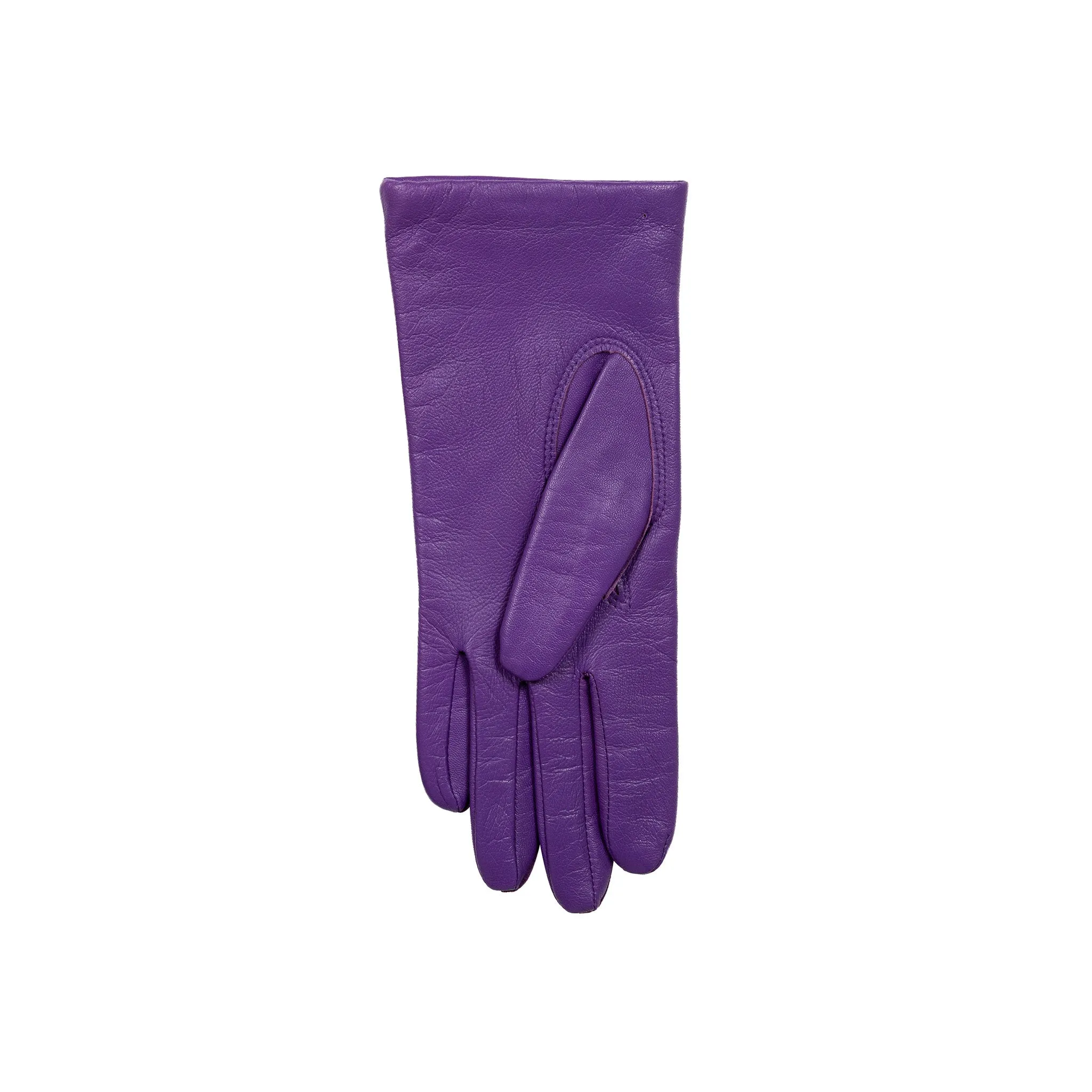 Women's Three-Point Lined Leather Gloves